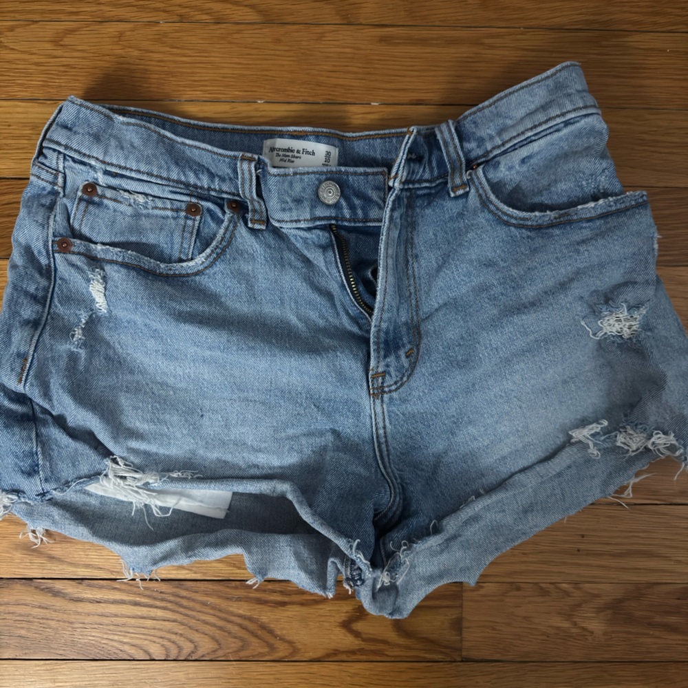 Abercrombie & Fitch Light Blue Jean shorts